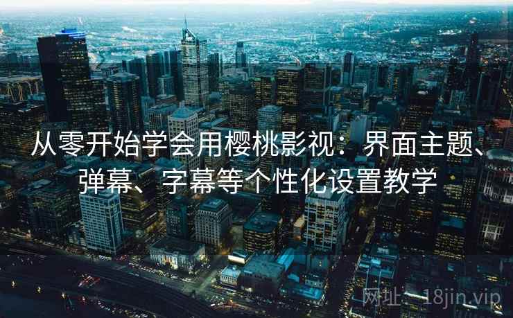 从零开始学会用樱桃影视：界面主题、弹幕、字幕等个性化设置教学