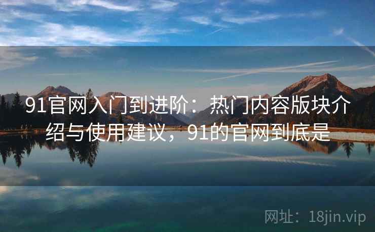 91官网入门到进阶：热门内容版块介绍与使用建议，91的官网到底是