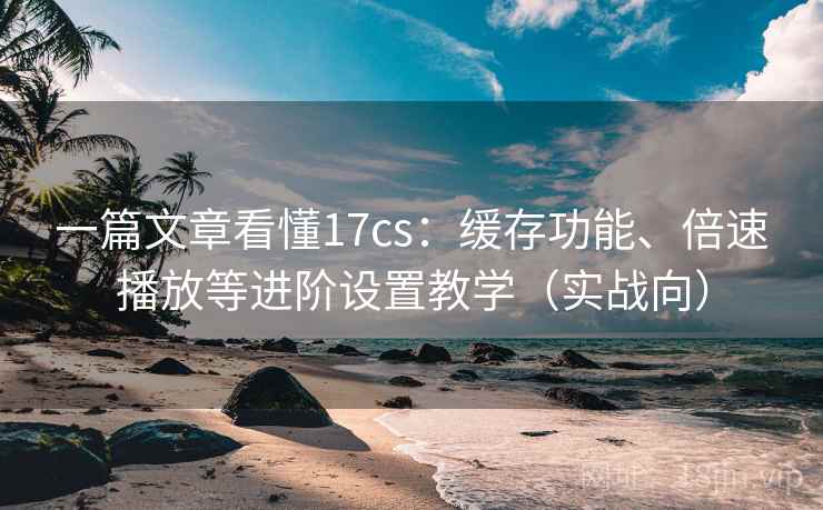 一篇文章看懂17cs：缓存功能、倍速播放等进阶设置教学（实战向）