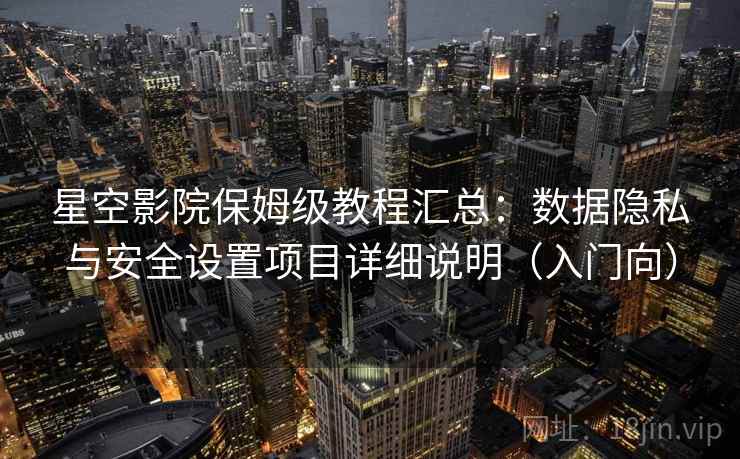 星空影院保姆级教程汇总:数据隐私与安全设置项目详细说明(入门向) 星空影院保姆级教程汇总:数据隐私与安全设置项目详细说明(入门向)