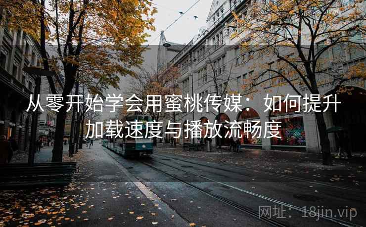 从零开始学会用蜜桃传媒:如何提升加载速度与播放流畅度 从零开始学会用蜜桃传媒:如何提升加载速度与播放流畅度