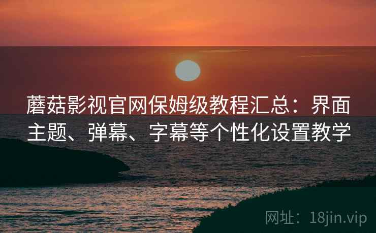 蘑菇影视官网保姆级教程汇总：界面主题、弹幕、字幕等个性化设置教学