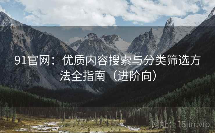 91官网：优质内容搜索与分类筛选方法全指南（进阶向）