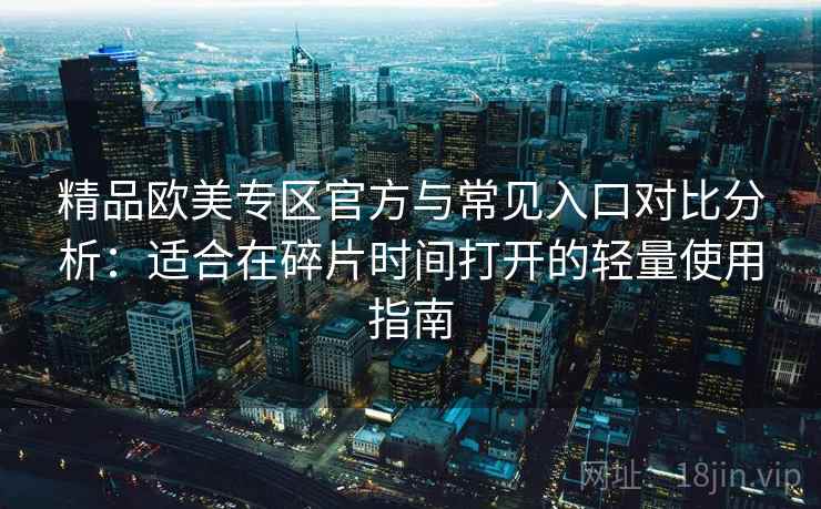 精品欧美专区官方与常见入口对比分析：适合在碎片时间打开的轻量使用指南